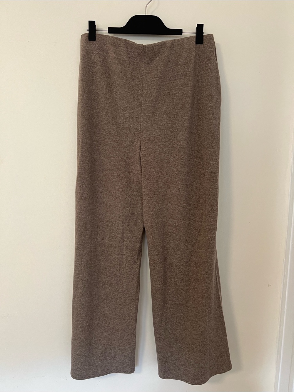 Sleeveless Knit Tank and Wide-Leg Pants Two Piece Set in Taupe Brown - Picture 4 of 10